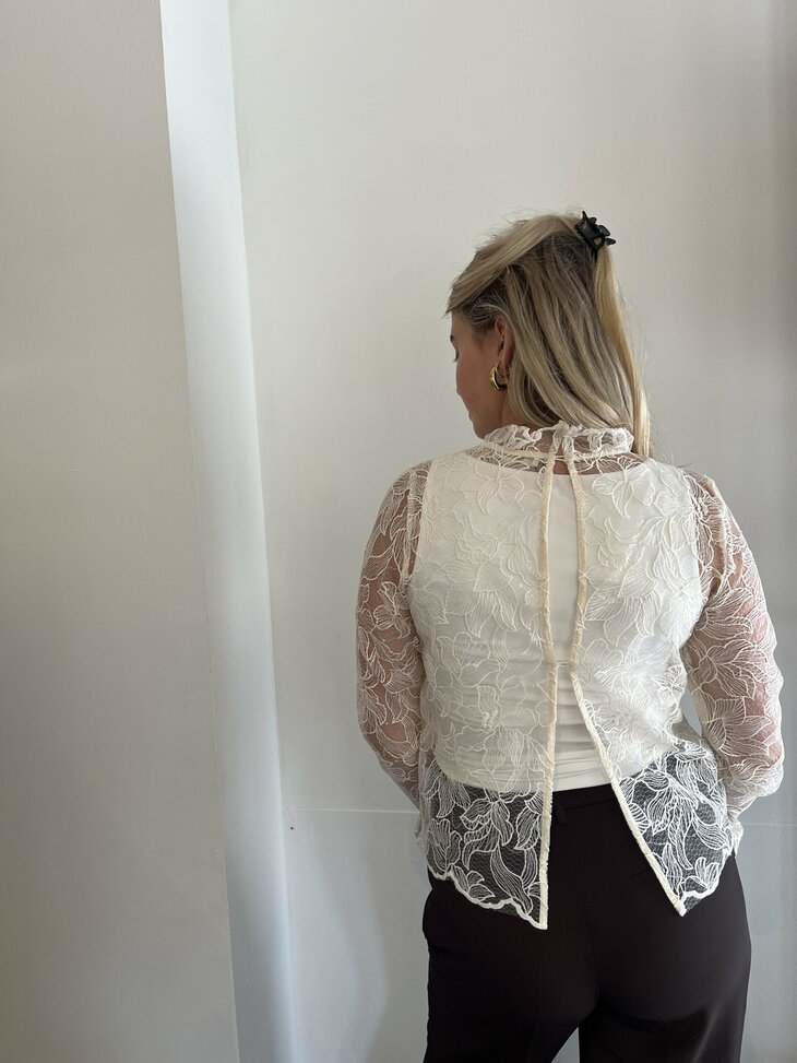 Veere top cr&egrave;me